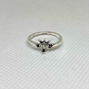 Silver Small Crown Design Ring